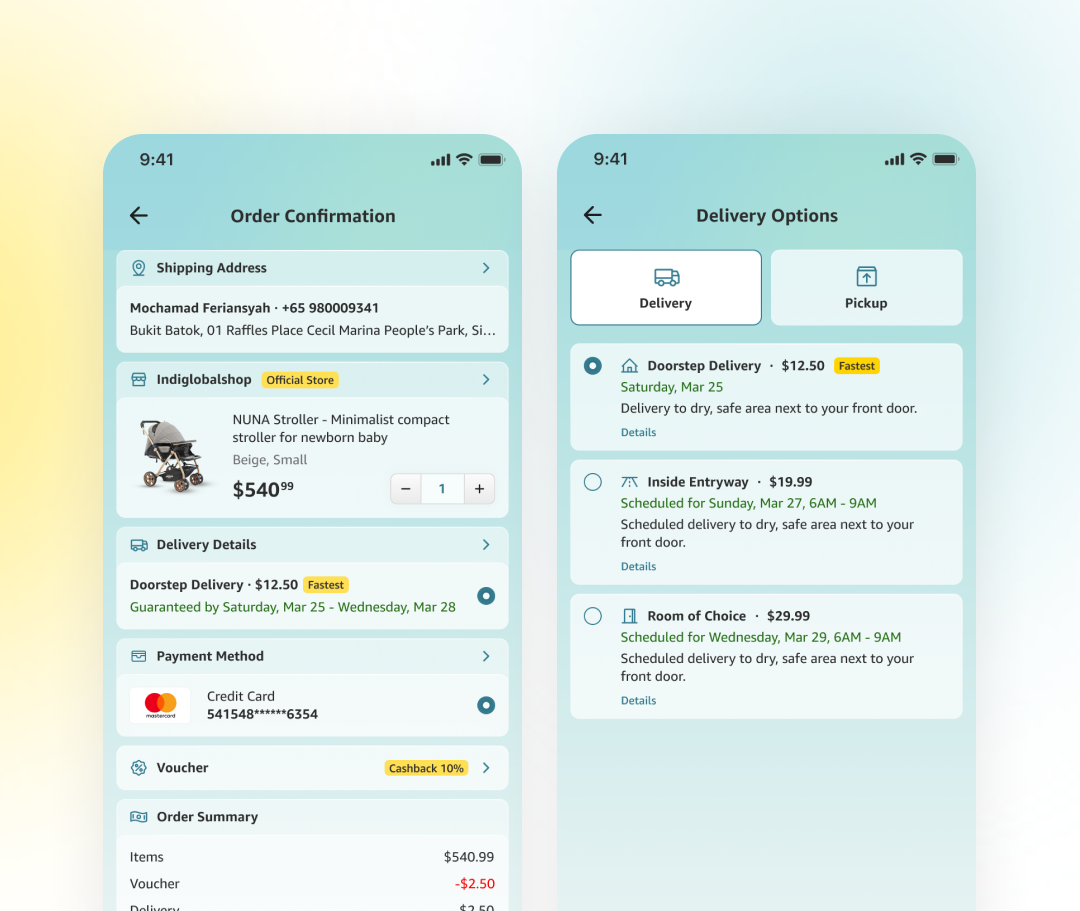 Amazon App Checkout Redesign